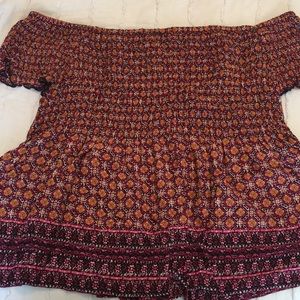 Smocked Off The Shoulder Top